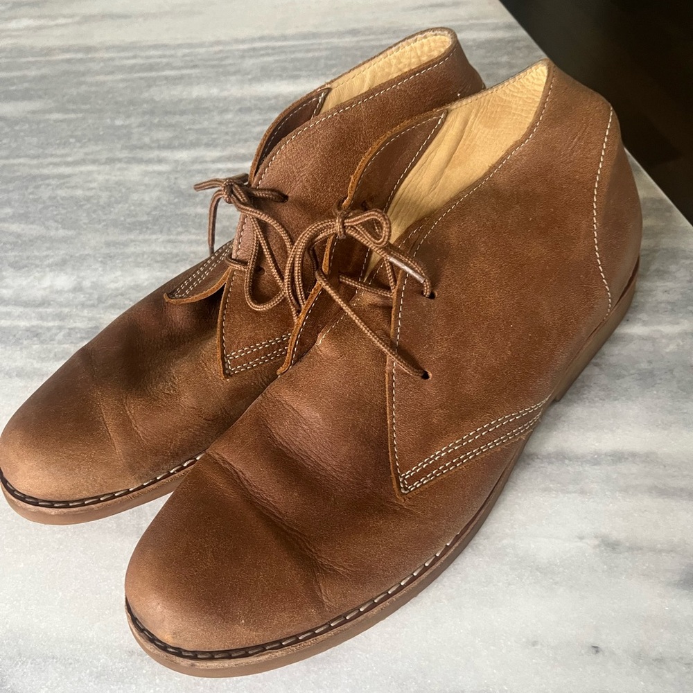Mens Roots chukka  dessert boots vintage size 13 all leather upper & interior